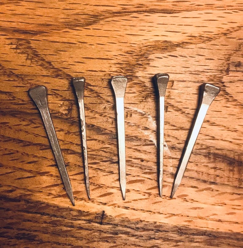 Nail Horseshoe Nail Square Nail Rustic Nail Etsy
