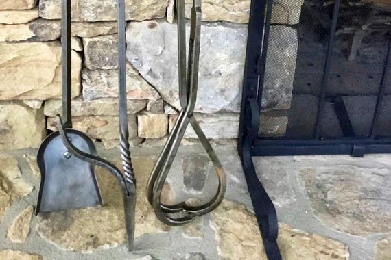 Fireplace Tool Set Fire Poker Coal Rake Coal Shovel Etsy