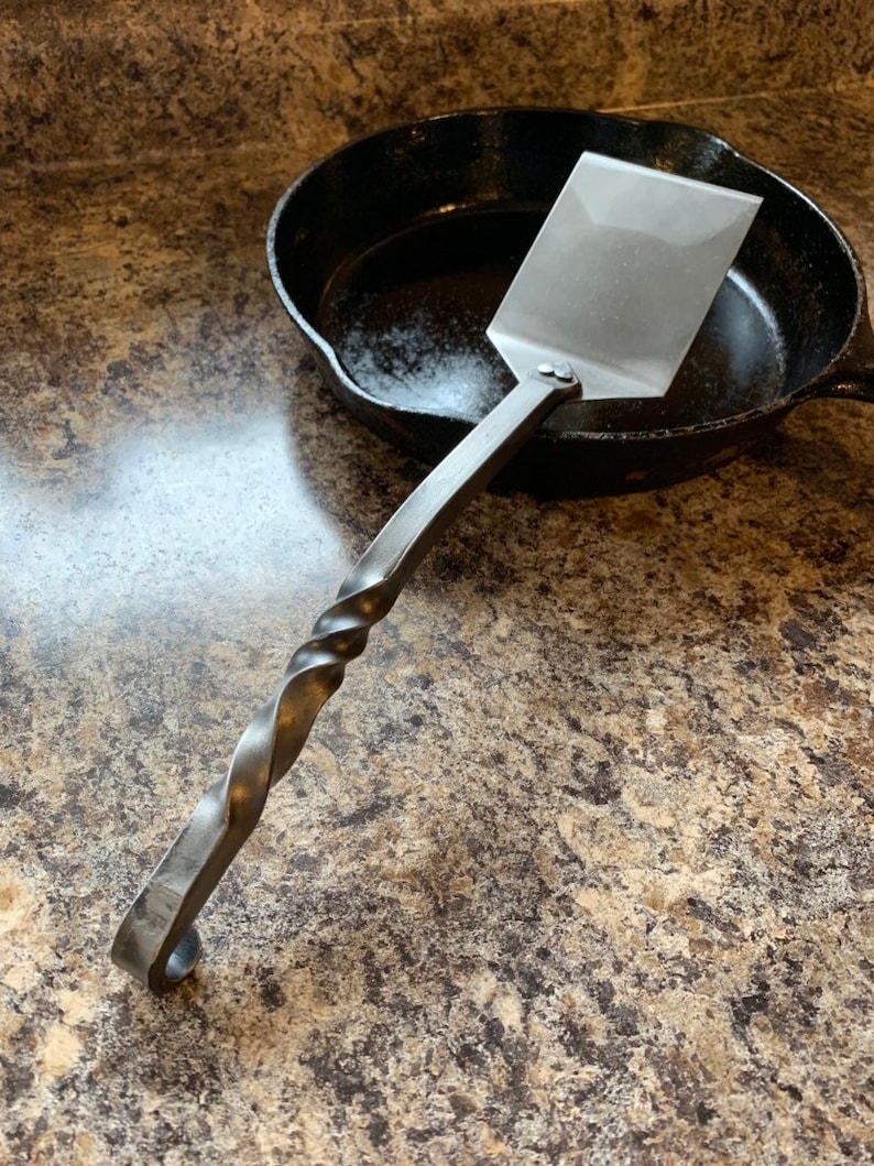 Small Metal Spatula for Cast Iron Pans Cast Iron Cooking Etsy
