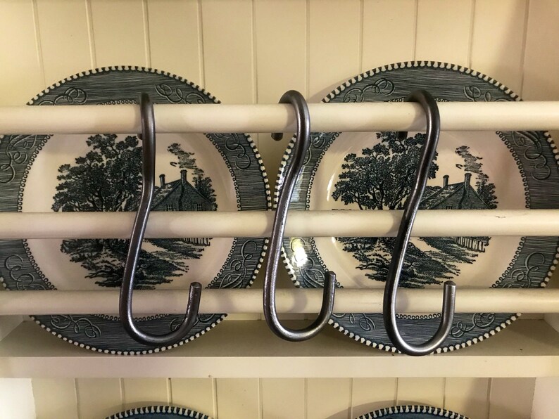 Pot Hooks Pot Rack Hanging Pot Rack Pan Hooks Cast Etsy