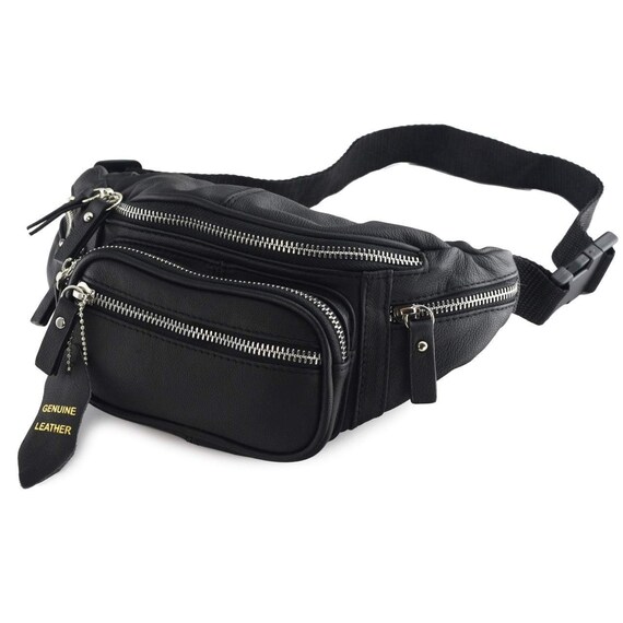leather fanny bag
