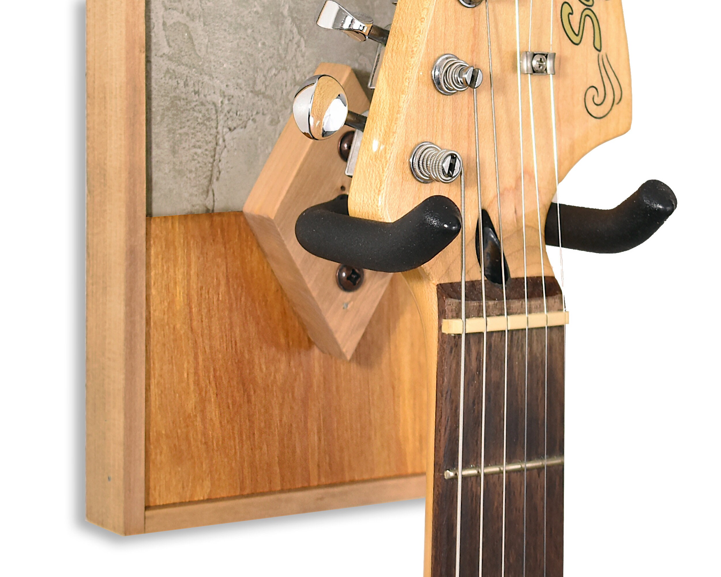 Modern Guitar Wall Mounts & Wood Guitar Hangers Etsy