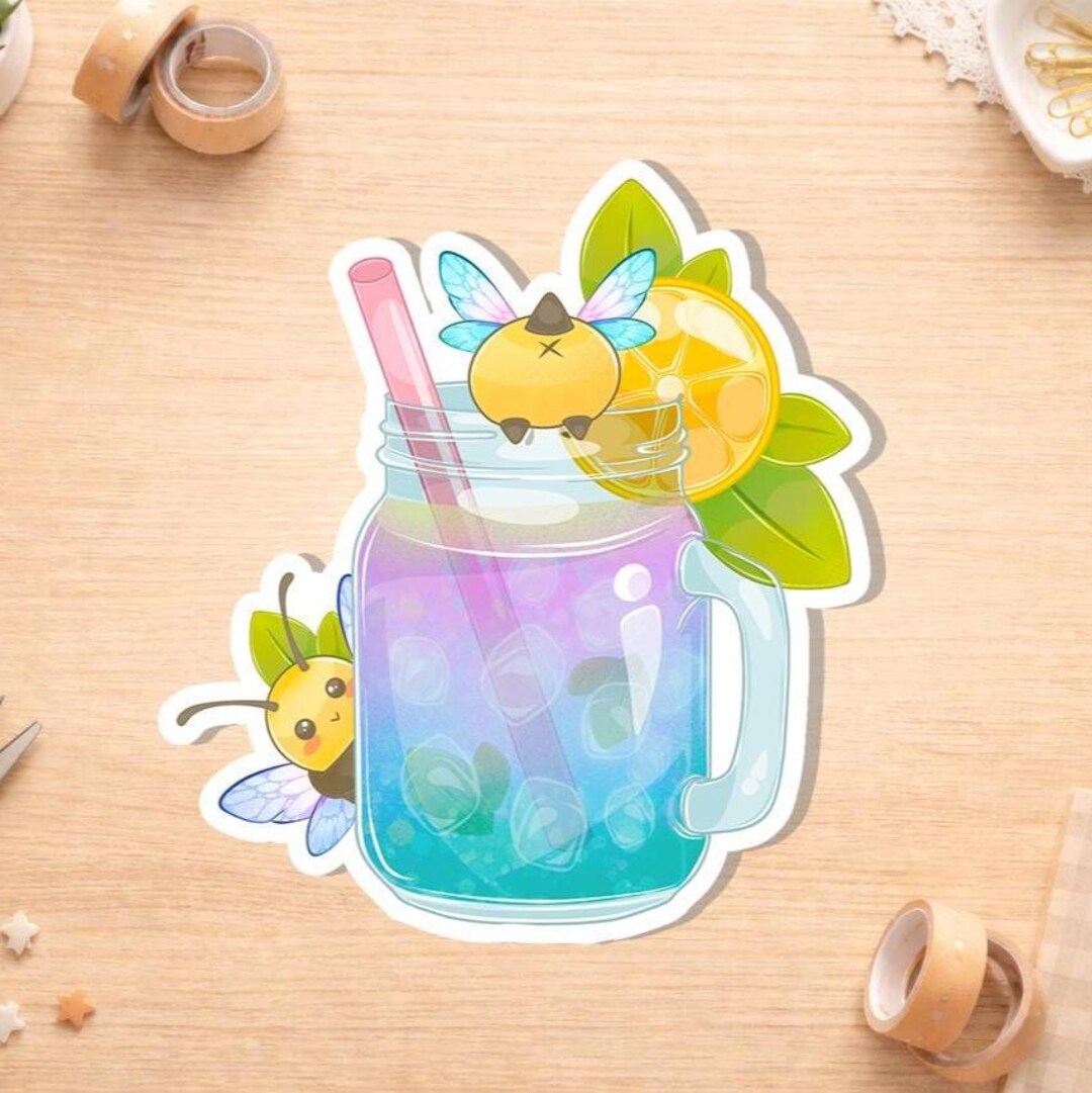 Cute Lemonade Vinyl Stickers | Unique Artistic Stickers Waterproof ...