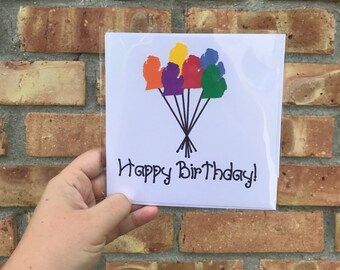 Happy Birthday Michigan greeting card