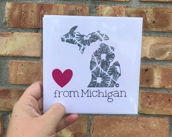 Petoskey Stone Michigan Greeting Card