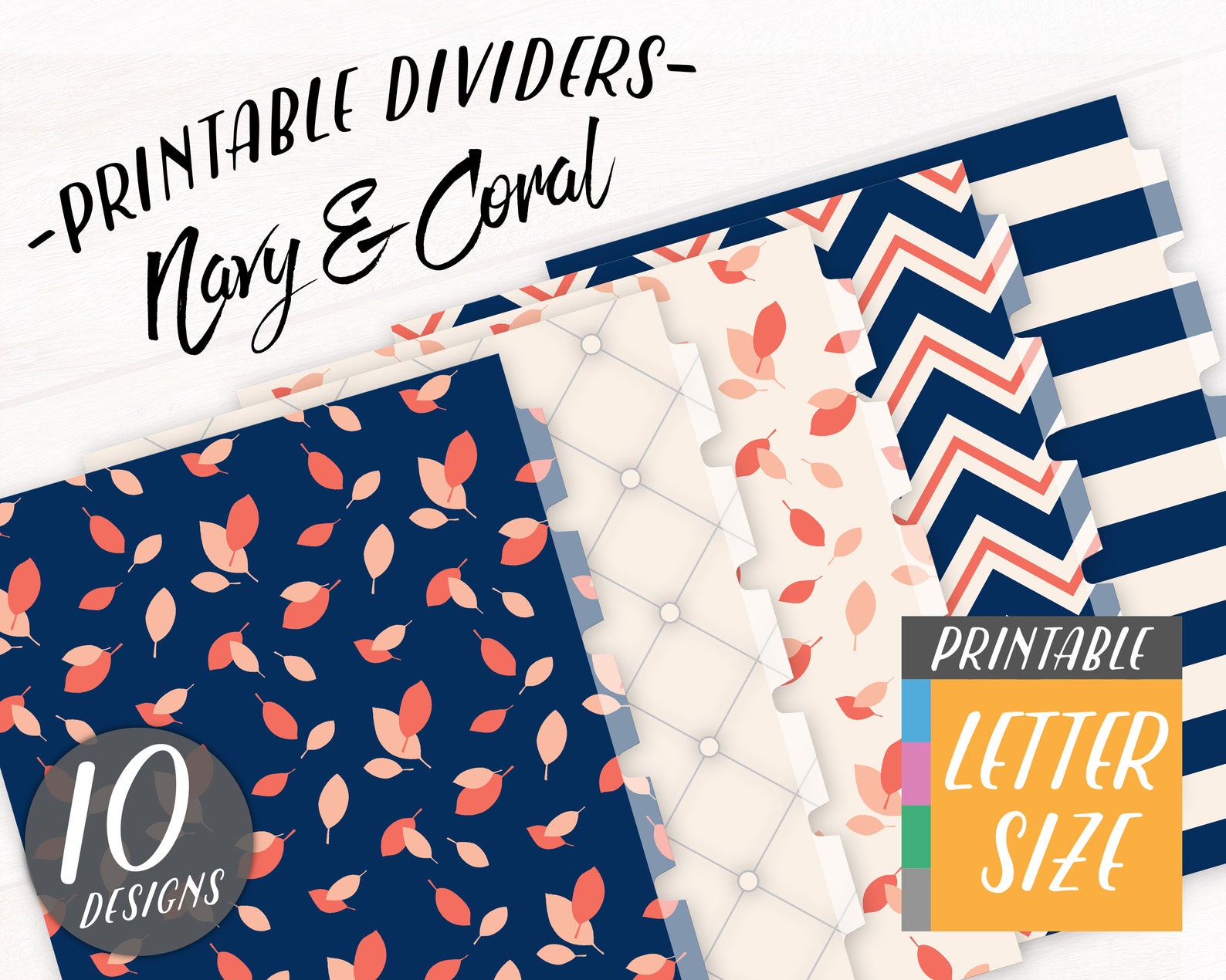 Printable Binder Divider 8.5x11 Divider Printable Planner | Etsy