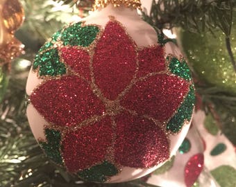 personalized glitter ornament poinsettia ornament personalized christmas ornament poinsettia glitter ornament glitter ornament personalized - Poinsettia Christmas Tree Decorations personalized glitter ornament poinsettia ornament personalized christmas ornament poinsettia glitter ornament glitter ornament personalized - Poinsettia Christmas Tree Decorations