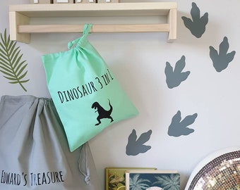 DINOSAUR  FEET Removable  Wall Stickers Decals Bedroom Wall Decor Nursery Kids Decor