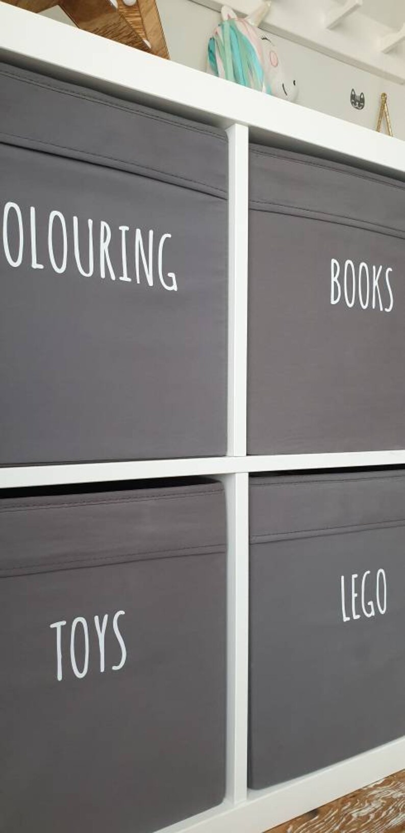 LABELS IKEA Kallax Drona Toy Storage Labels Playroom Kidsroom Etsy