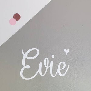 PERSONALISED WALL DECAL Toy Box Name Wall Sticker Choose Your Colour