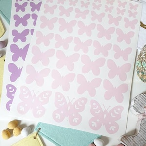 BUTTERFLY Wall stickers,  Decals, EASTER CRAFT Bedroom,Wall Decor,Nursery, Kids Decor,Choose your colour
