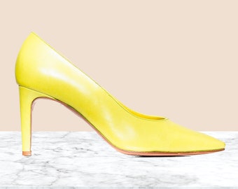 Zapatos de salón de cuero vintage de París de Stephane Kelian