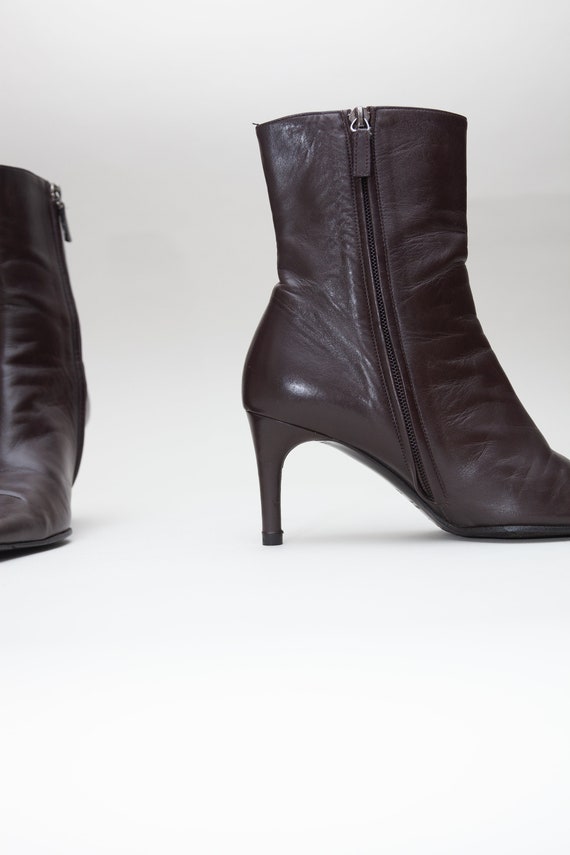 Gucci Vintage Leather Ankle Boots - image 6