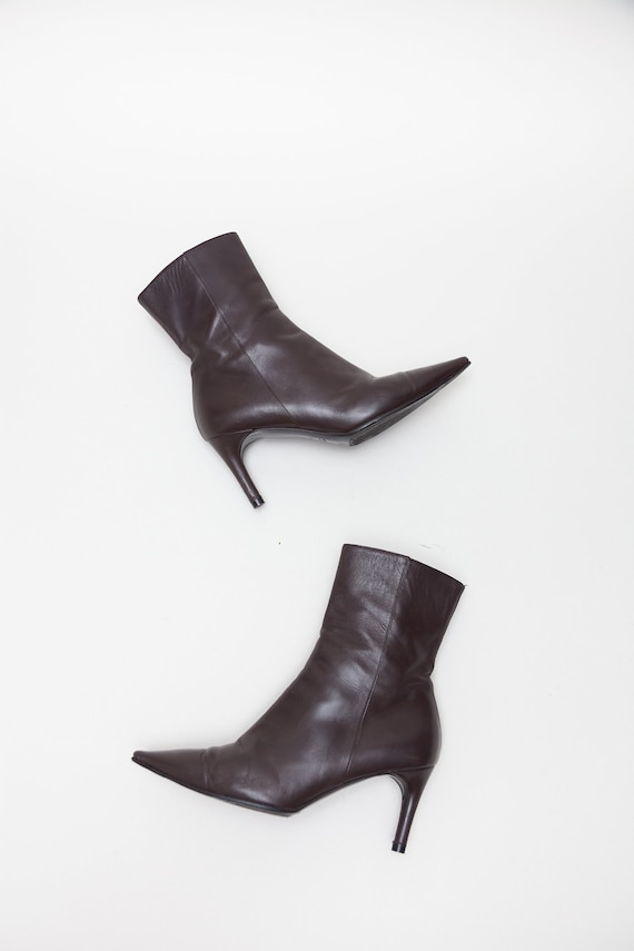 Gucci Vintage Leather Ankle Boots - image 5