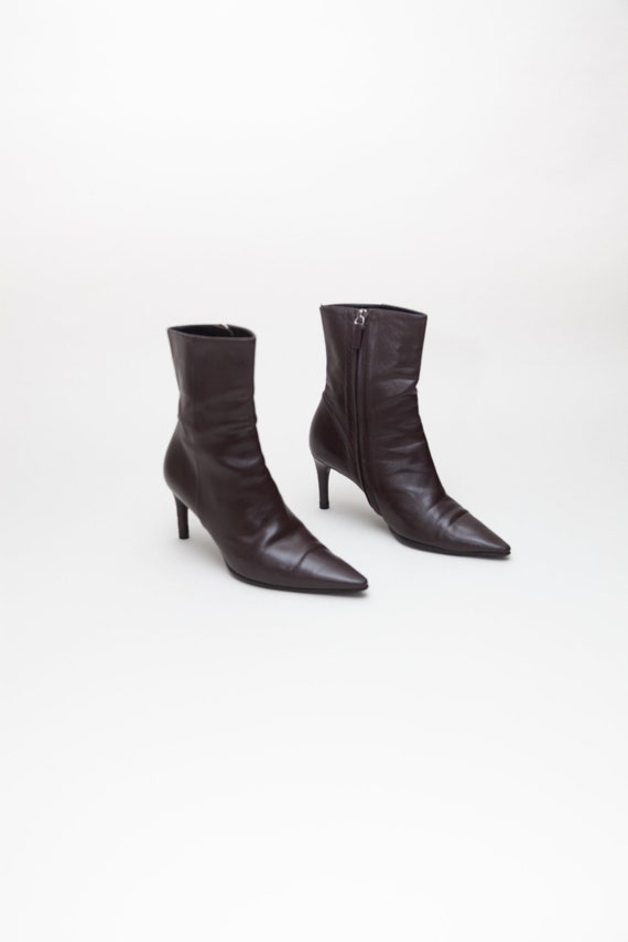 Gucci Vintage Leather Ankle Boots - image 3
