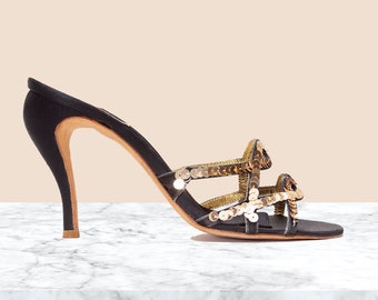 Fendi Vintage Sequin Mules
