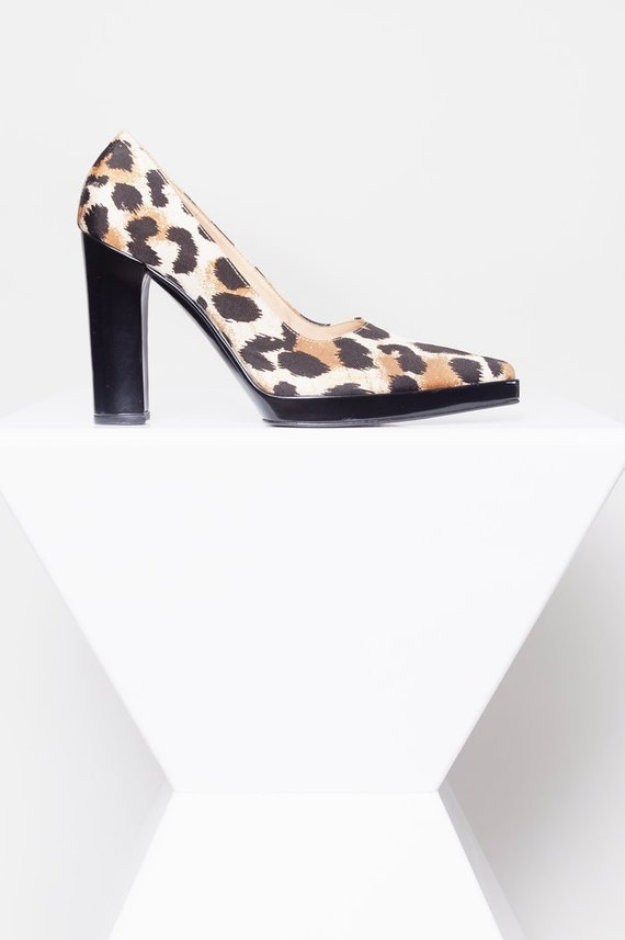 Casadei Vintage Leopard Print Platforms • Size 36.