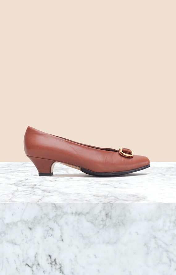 Celine Vintage Leather Heels • Size 5
