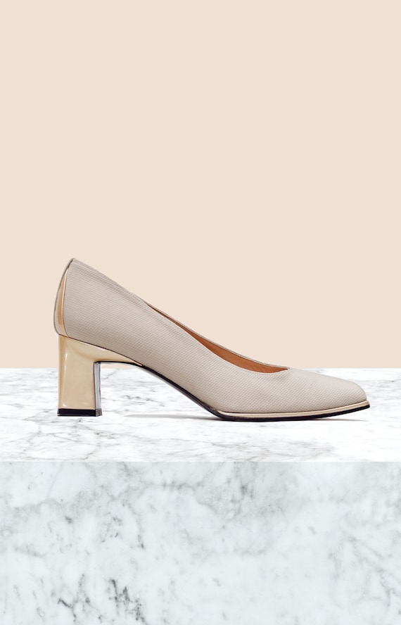 Stuart Weitzman Vintage Square Toe Pumps