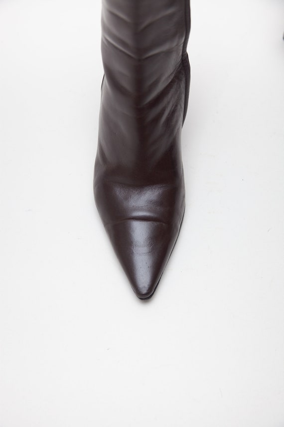 Gucci Vintage Leather Ankle Boots - image 2