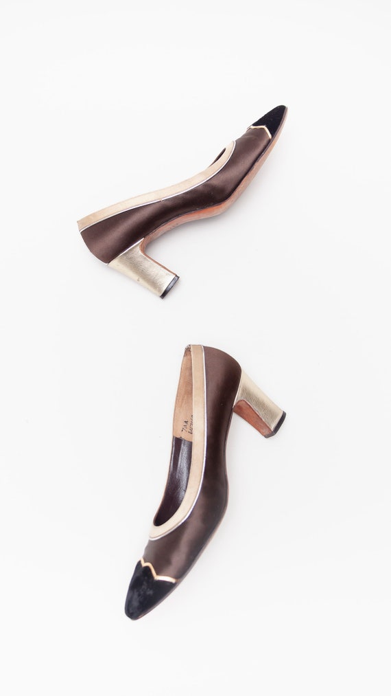 Herbert Levine Vintage Block Heel Pumps • Size 7 Gem