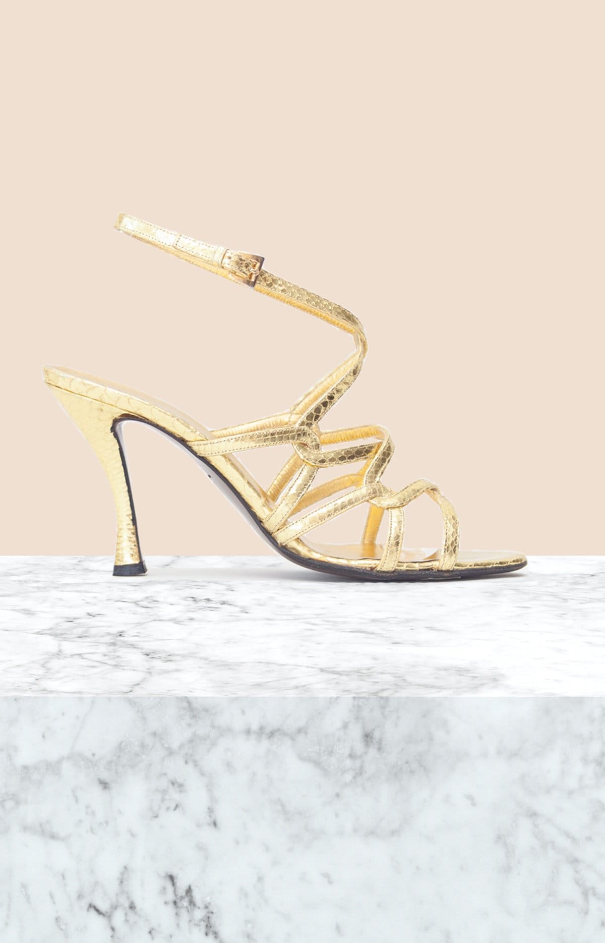 Walter Steiger Vintage Gold Sandalen