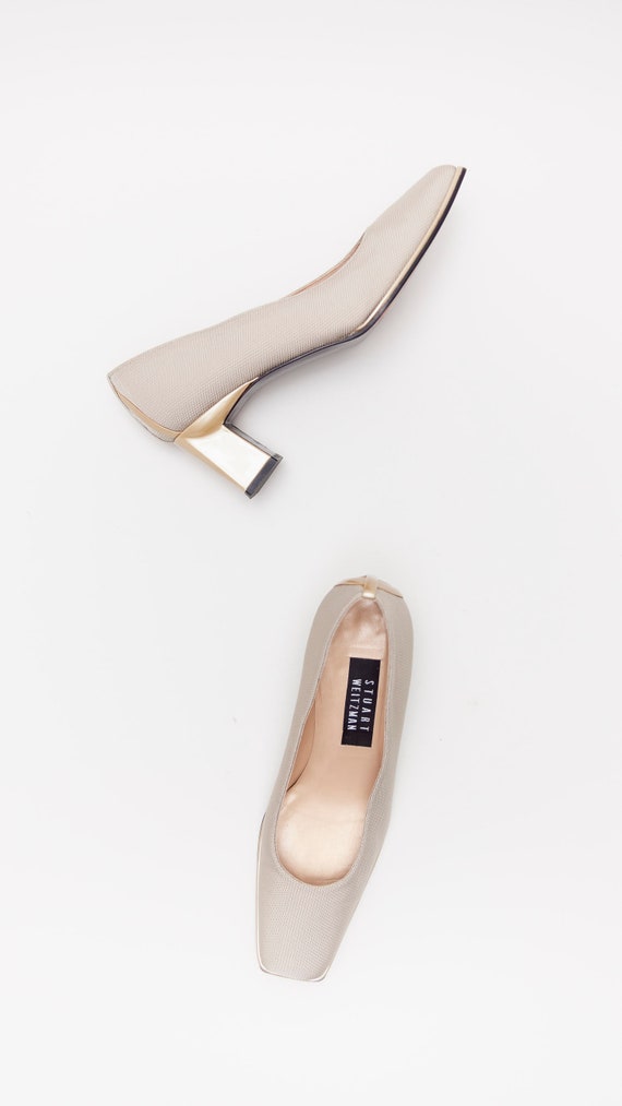 Stuart Weitzman Vintage Square Toe Pumps - image 4