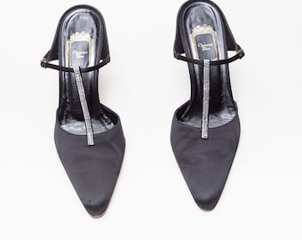 Christian Dior Vintage T-Strap Mules