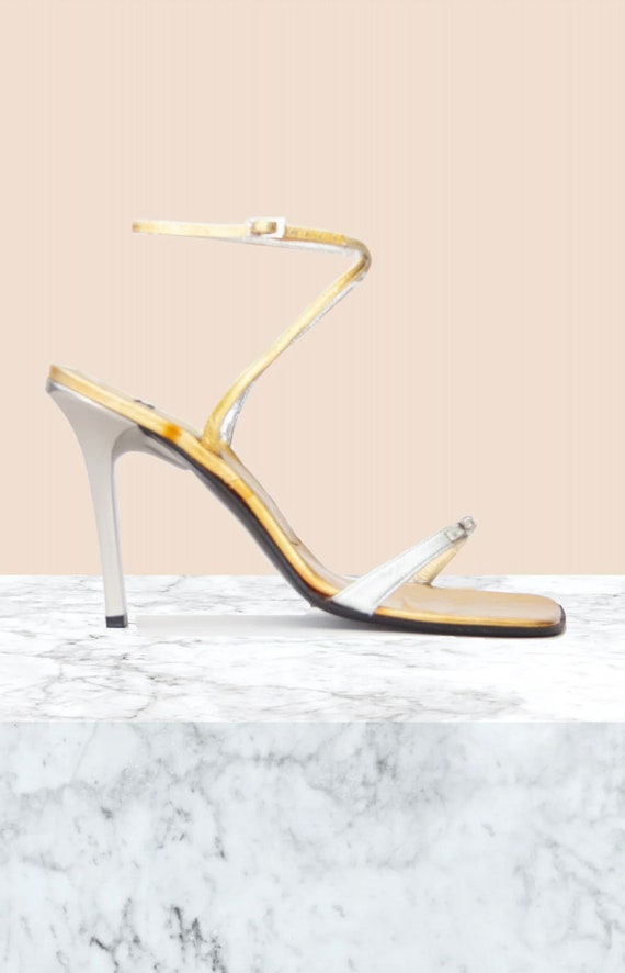 Casadei Vintage Metallic Sandals