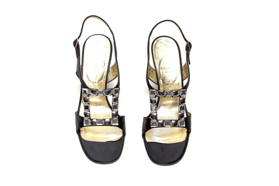 Casadei Luxe Vintage Rhinestone Embellished Sandals Size 7 Casadei Luxe Vintage Rhinestone Embellished Sandals Size 7