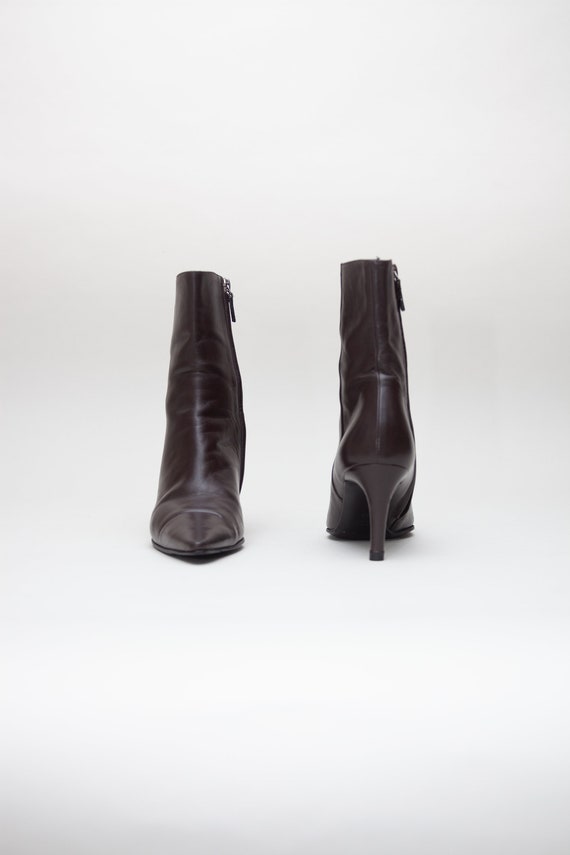 Gucci Vintage Leather Ankle Boots - image 4