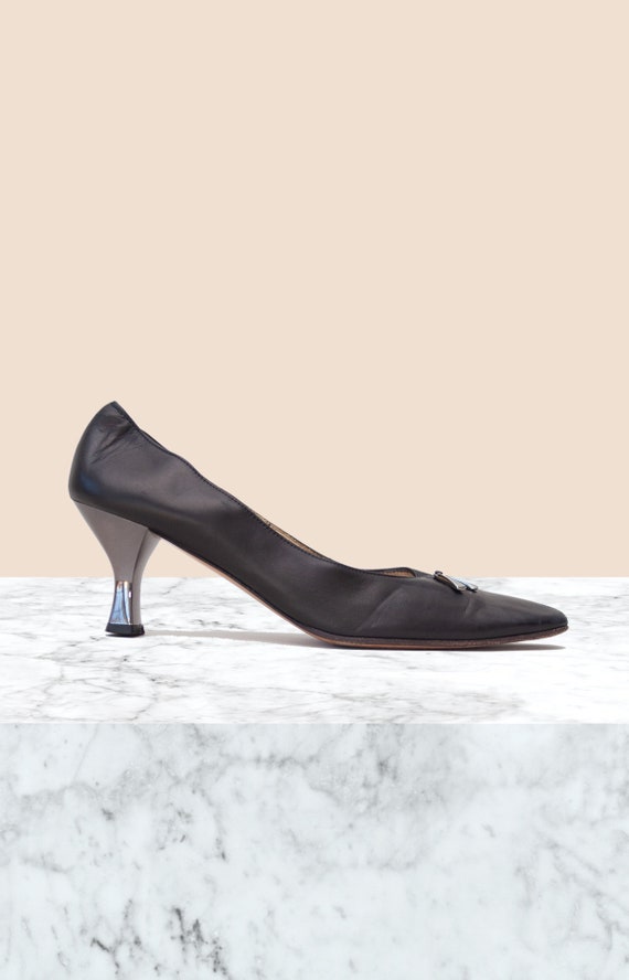 Salvatore Ferragamo Vintage Leather Pumps