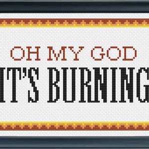 MÖNSTER - Herregud, det brinner - Kära Hank och John (Vlogbrothers) Korsstygn