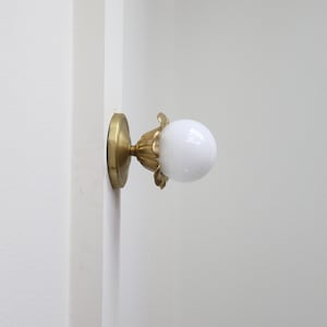 Brass wall sconce light/Ceiling light  with flower lamp holder, Classic brass ceiling light