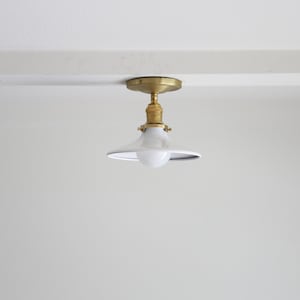Industrial brass ceiling light , Brass  ceiling light