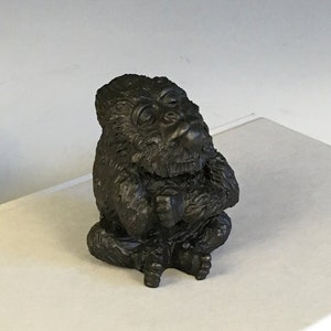 Gorilla Sammlerstück - Tier Skulptur - Affe Figur - Tier Figuren - Bronze-Skulptur - kleine Skulptur - Papier Gewicht - Bronze Tier