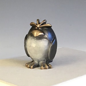 Penguin Gift- Penguin Sculpture-  Penguin Figurine- Penguin Gift- Penguin Collectible- Penguin Bronze Sculpture- Bronze Bird Sculpture