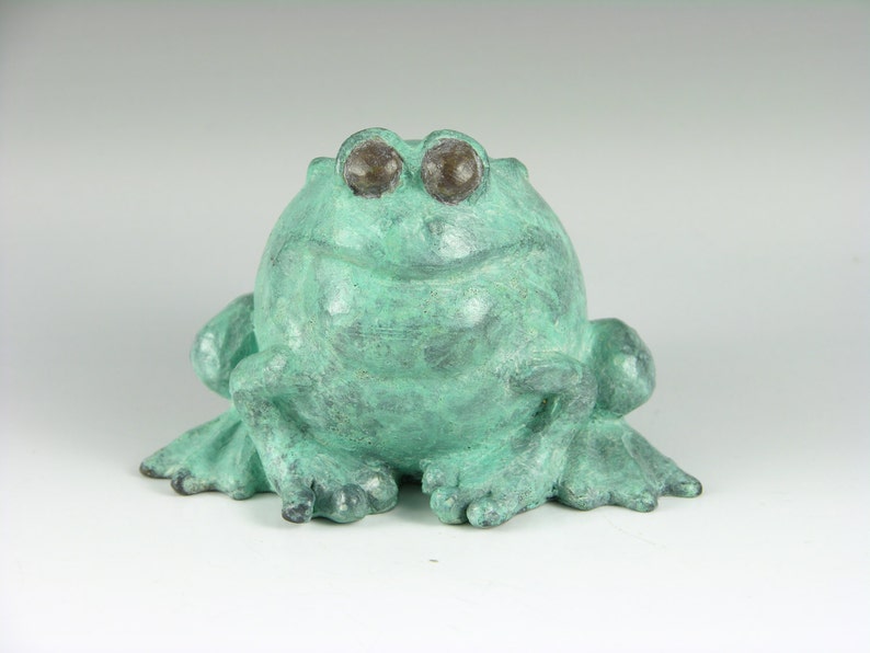 Frog Figurine-frog Sculpture Bronze Frog Frog Statue Toad - Etsy