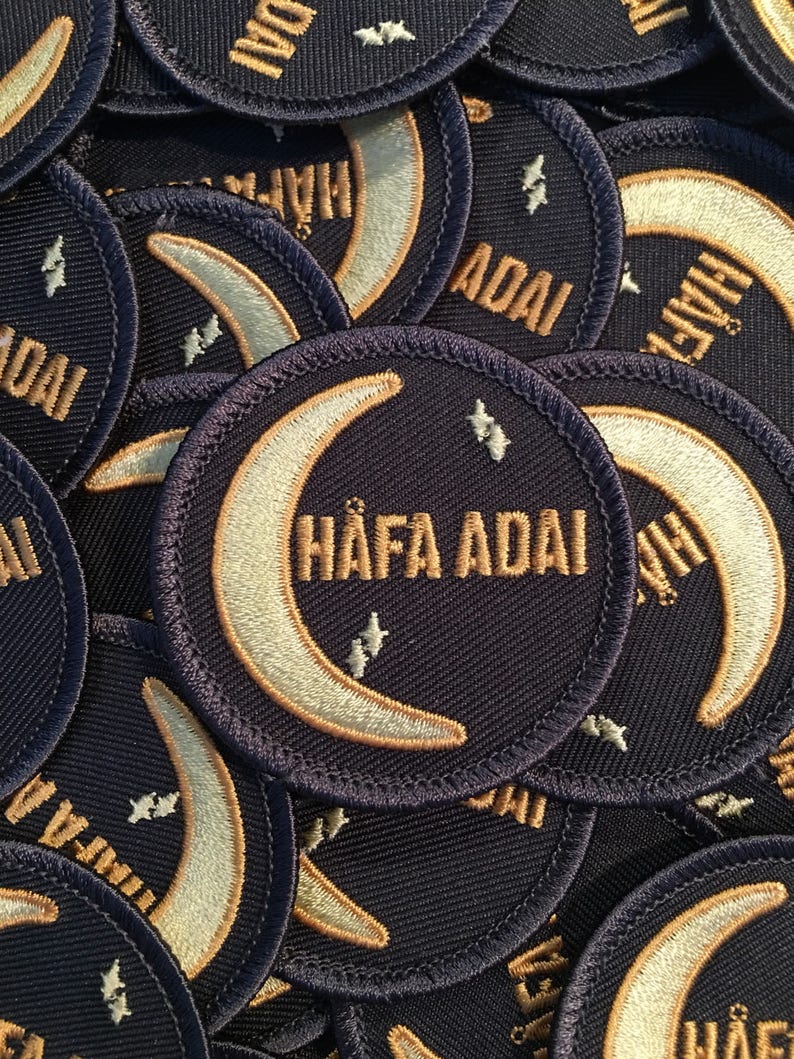 Hafa Adai Mini Embroidered Iron On Patch Etsy