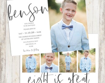 Lds Baptism Invite Etsy