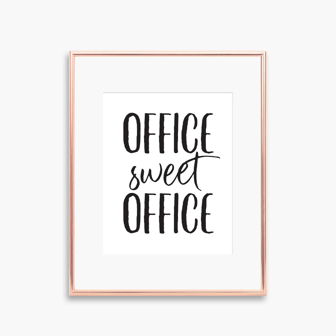 office sweet office printable quote printable wall art etsy