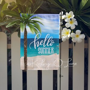 Bandera de jardín de verano - Bandera de la casa de playa - Decoración de verano