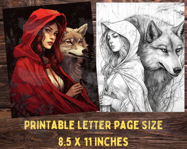21 Wolf Girl Coloring Pages SET 1 Jungle Beauties Coloring - Etsy
