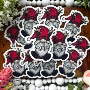 Sticker kerstkabouter, sticker dagboek, leuk cadeau voor iedereen, geweldig als decoratie, planner sticker, feestdagen, wintervibes