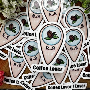 Coffee Lover Sticker, Journaling Sticker, Fun Gift, Water Bottle Sticker, Funny Sticker, Great for Decorating, Cute Stickers, Gift