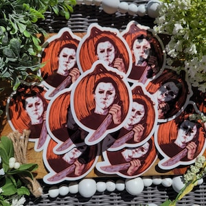 Horror Sticker, Michael Myers Waterproof Vinyl Sticker