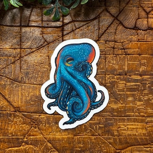 Entzückender Kühlschrankmagnet, Bunter Oktopus-Magnet, Süßer und Bunter Magnet für den Kühlschrank oder als lustiges Geschenk.