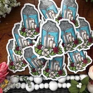 Sticker kerstlantaarn, sticker dagboek, leuk cadeau voor iedereen, geweldig als decoratie, planner sticker, feestdagen, wintervibes