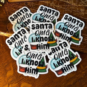 Adesivo de citação com tema de elfo de Natal, adesivo de diário, presente divertido para todos, ótimo para decoração, adesivo de planejador, feriados, vibrações de inverno