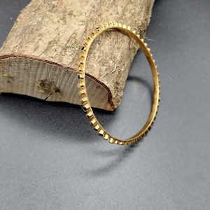 SALE Sapphire 24 Karat Vermeil Armreif Set mit dunkelblauen Saphir Edelsteinen einzigartige handgemachte Armband